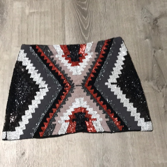 Zara Dresses & Skirts - Zara Women Beaded Mini Skirt